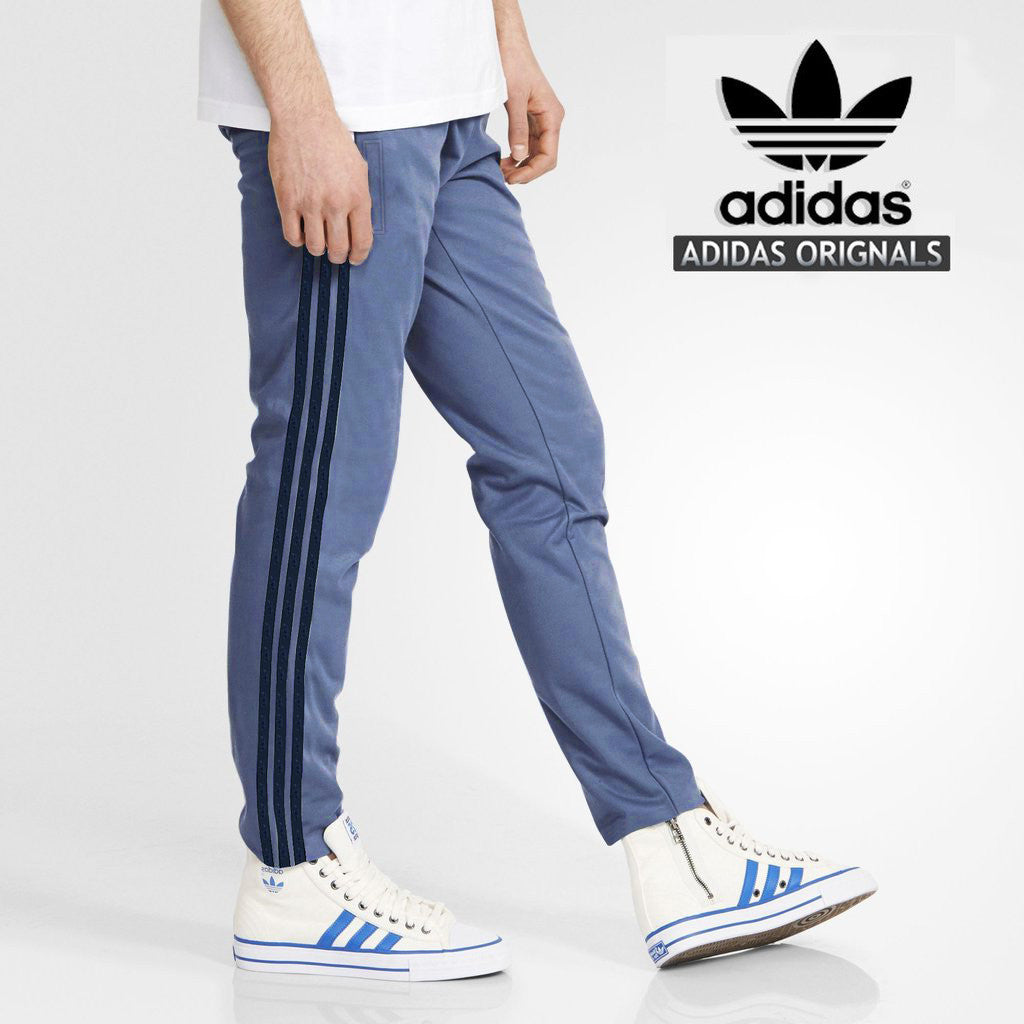 Adidas Cotton Trouser For Men-Dark Blue With Dark Navy Stripes-BE1073