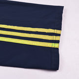 Adidas Cotton Trouser For Men-Dark Navy With Yellow Stripes-BE977