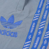 Adidas Cotton Trouser For Men-Bond Blue With Blue Stripes-BE2238