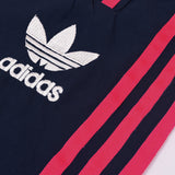 Adidas Cotton Trouser For Men-Dark Navy With Pink Stripes-BE2236