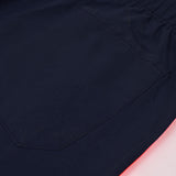 Adidas Cotton Trouser For Men-Dark Navy With Pink Stripes-BE2236