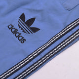 Adidas Cotton Trouser For Men-Light Sky Blue With Black & White Stripes-BE972