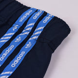 Adidas Cotton Trouser For Men-Dark Navy With Blue Stripes-BE2235