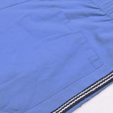 Adidas Cotton Trouser For Men-Light Sky Blue With Black & White Stripes-BE972