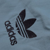 Adidas Cotton Trouser For Men-Bond Blue With Black & White Stripes-BE984