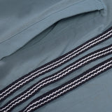 Adidas Cotton Trouser For Men-Bond Blue With Black & White Stripes-BE984